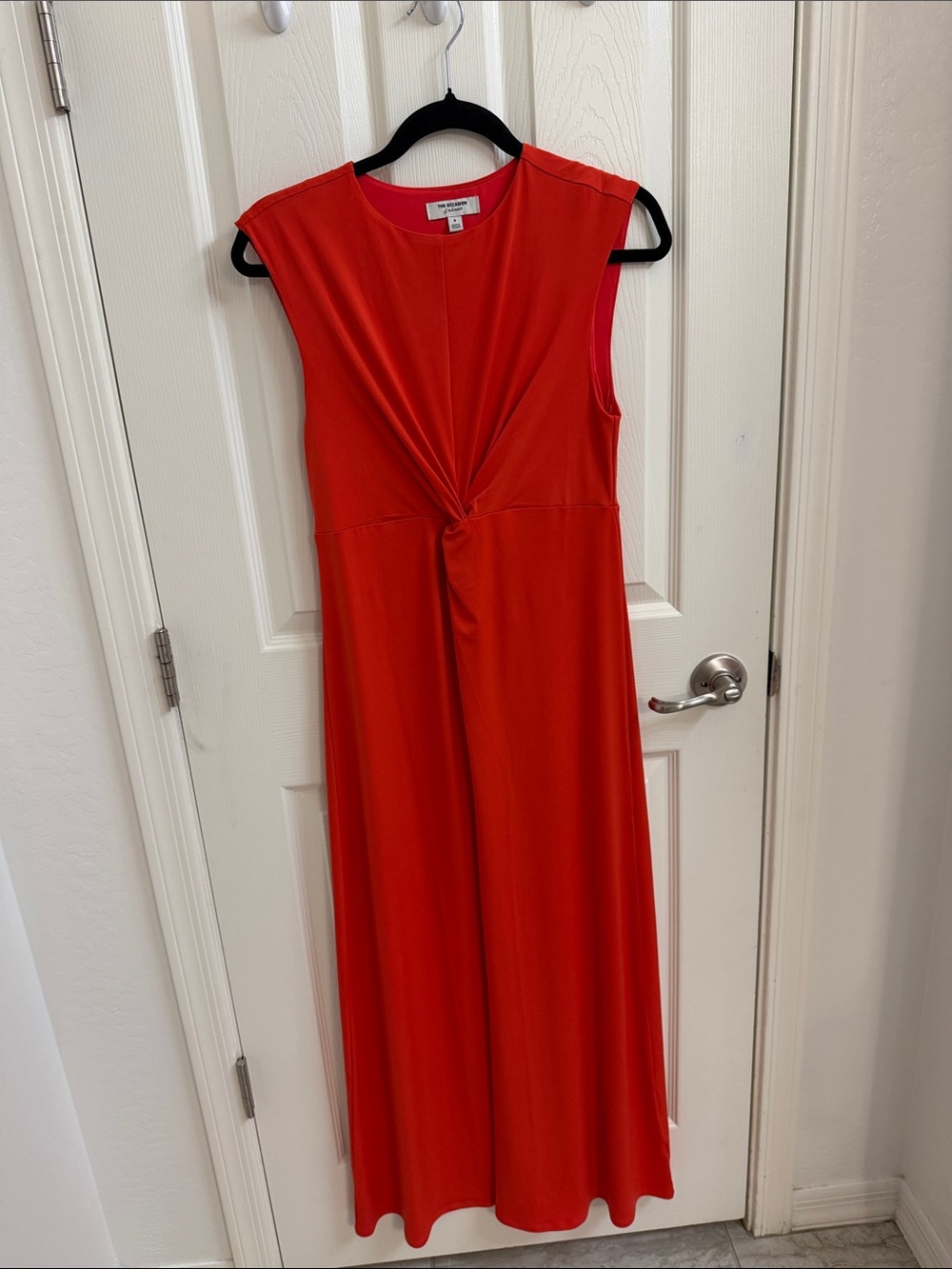 Old Navy Sleeveless Knot-Front Maxi Jumpsuit in Red